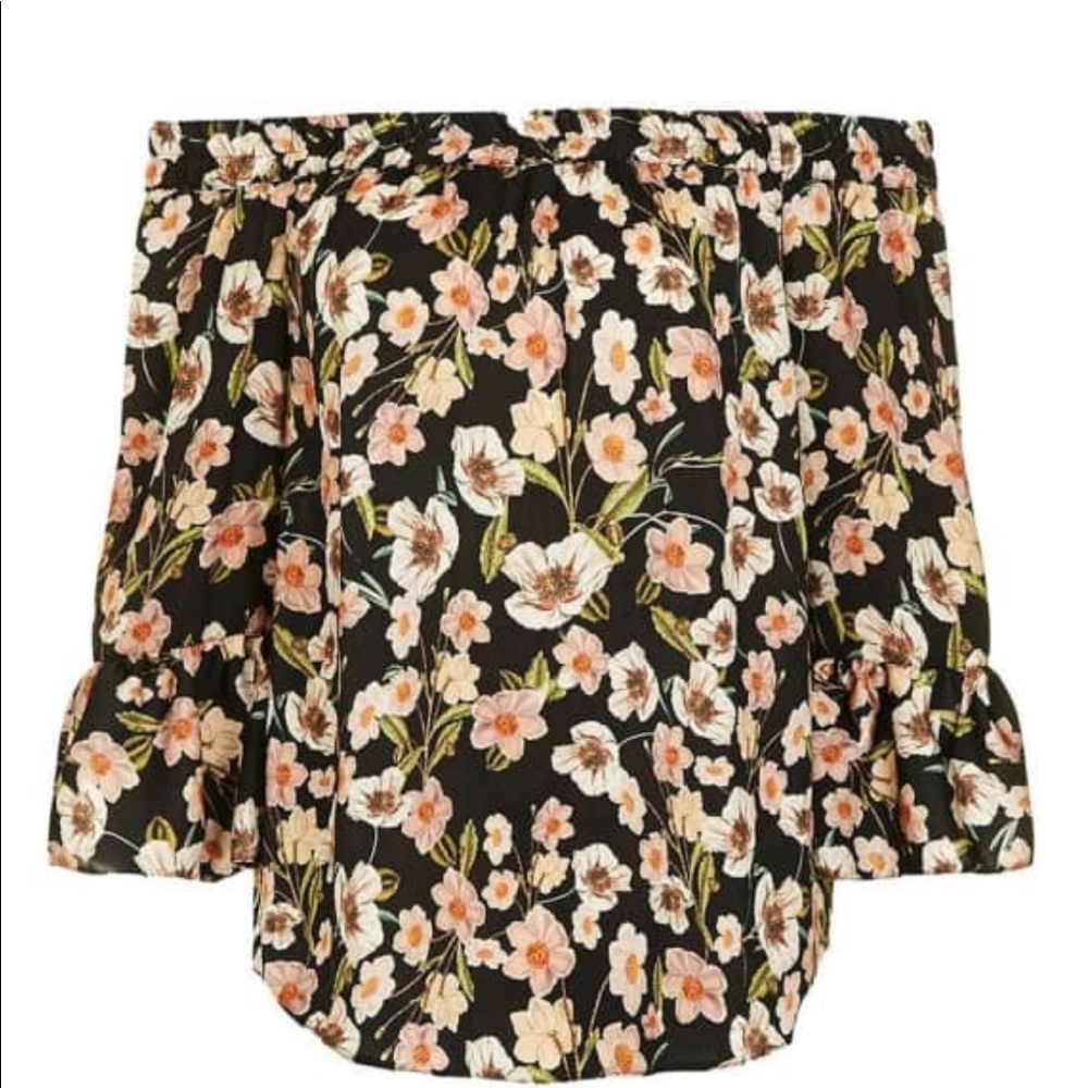 Floral Off The Shoulder Top